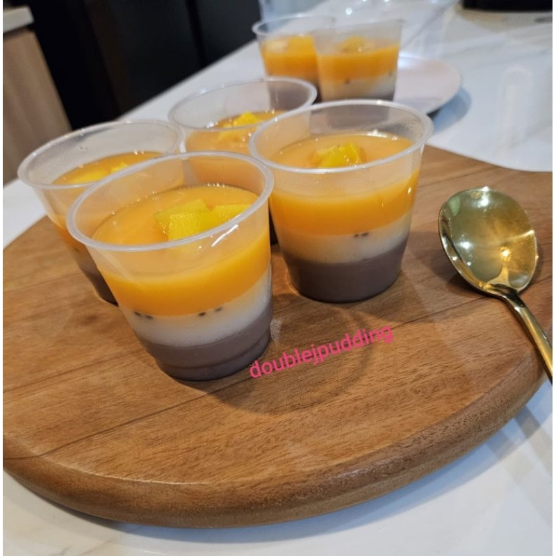 

3 Layers Cup Pudding by Double J Pudding 3 Lapis Puding Gelas Premium Dessert