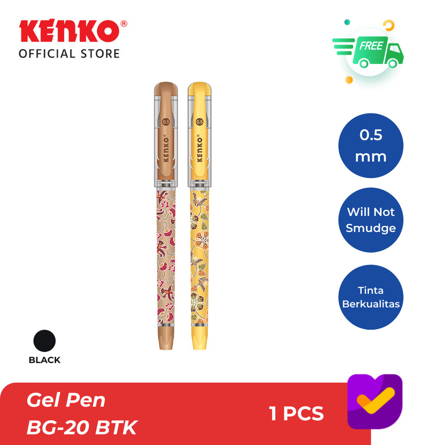 

KENKO GEL PEN BG-20 (Batik) Black Random Color