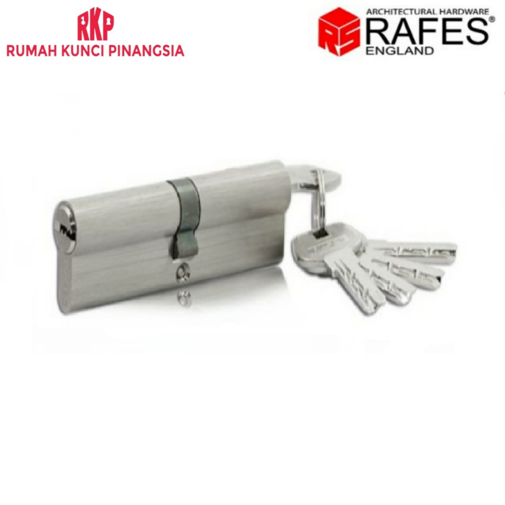 Door Cylinder Lock Kunci Silinder Pintu Kunci-Kunci 12 cm Silver Kuningan RAFES SL 6476