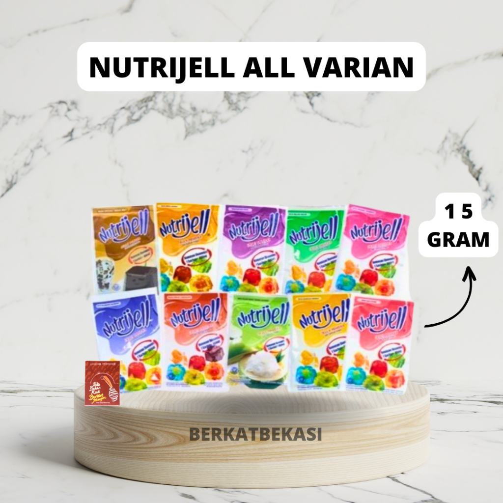 

NUTRIJELL 15 GR / BUBUK AGAR JELLY INSTANT / JELLY POWDER PER BOX (12PC)