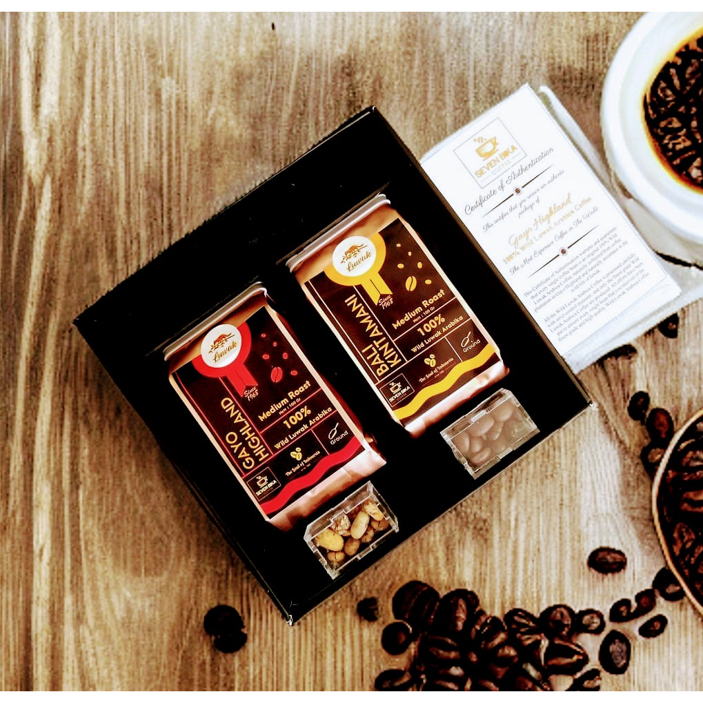 

Pure Wild Luwak Gayo Arabica & Bali Arabica 200 gr (Bean/Ground)