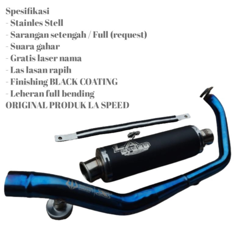 knalpot racing CBR 150 R15 Vixion Fu GSX Tiger dll original knalpot racing La speed