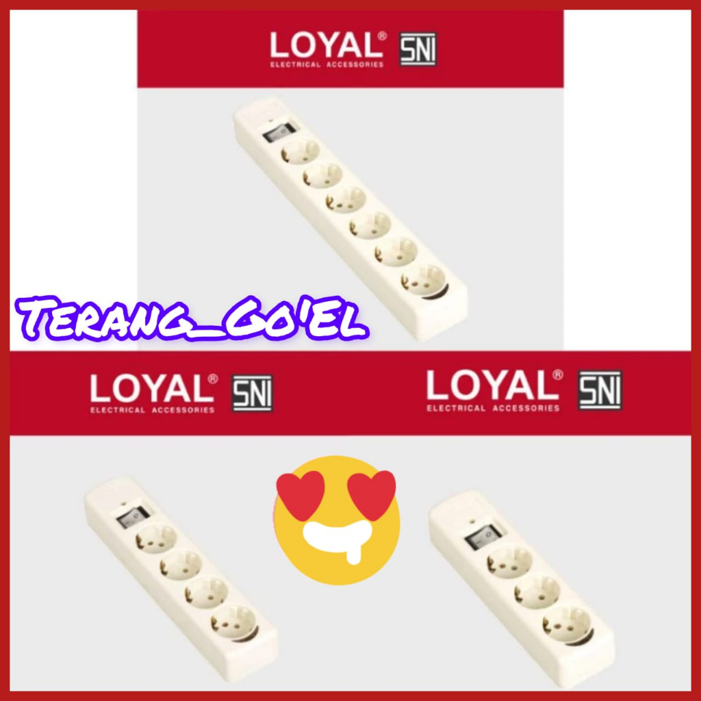 STOP KONTAK LOYAL + SWITCH 3 LUBANG / 4 LUBANG / 6 LUBANG// LOYAL STOP KONTAK ARDE + SAKLAR // STOP 