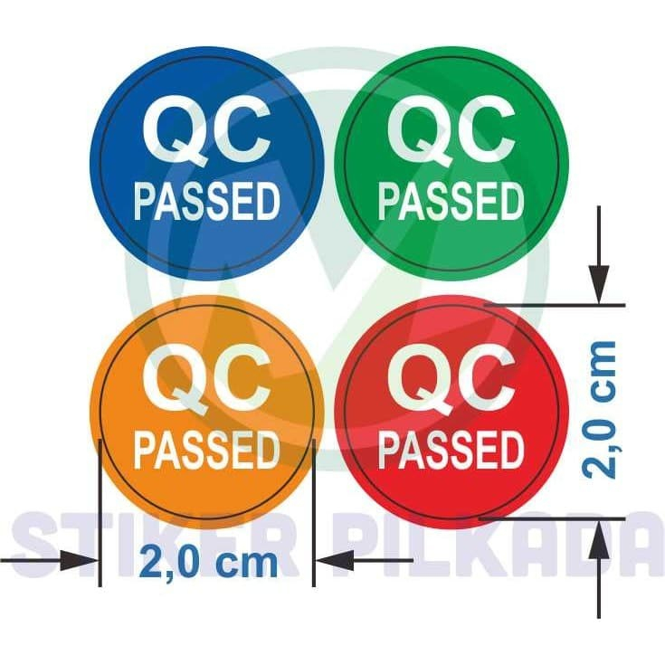 

STICKER VINYL QC PASS (DIJUAL PER WARNA)