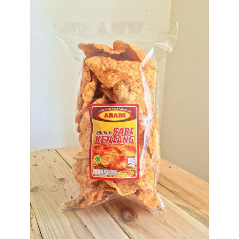 

KRUPUK SARI KENTANG UDANG ABADI, KUALITAS DAN RASA PREMIUM, GURIH DAN RENYAH
