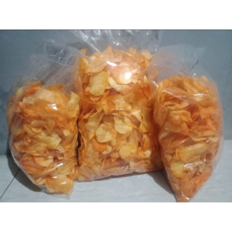 

Keripik Talas Balado Pedas Manis 500g