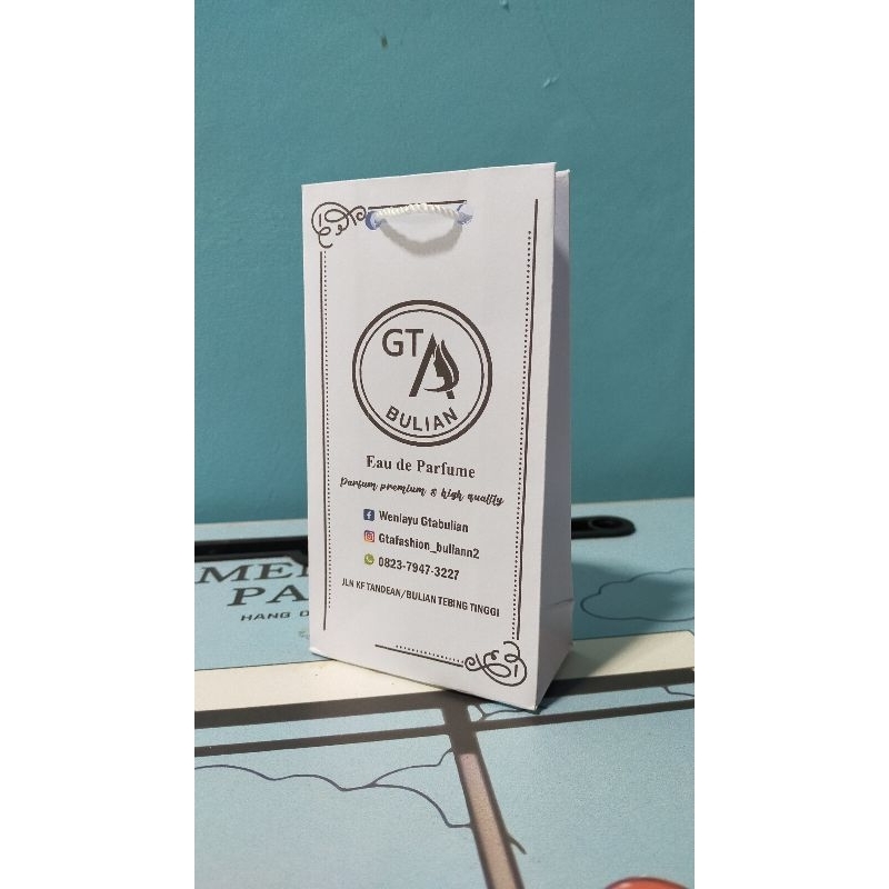 

Paperbag size 8x4x14,5cm cetak 2sisi