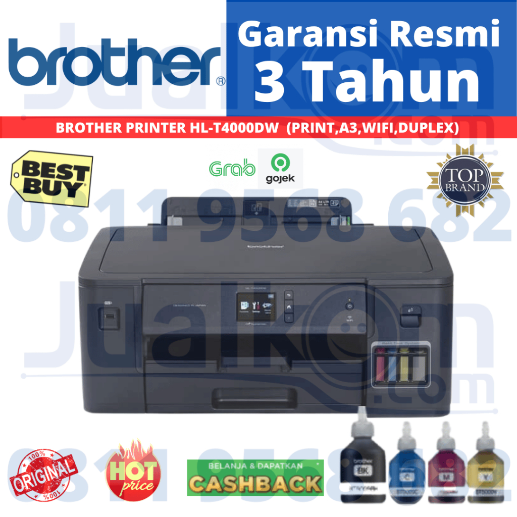 

Printer BROTHER HL - T4000DW A3 Wireless Printer Ink Jet with Auto Duplex
