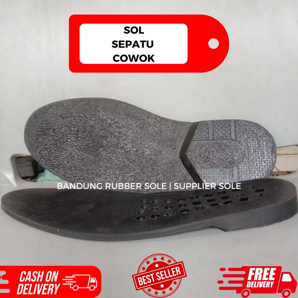 Outsole Karet Sepatu Semi Hak Pria Sol Sepatu Kantoran Pria Sol Sepatu Oxford Sol Sepatu Loafers Sol