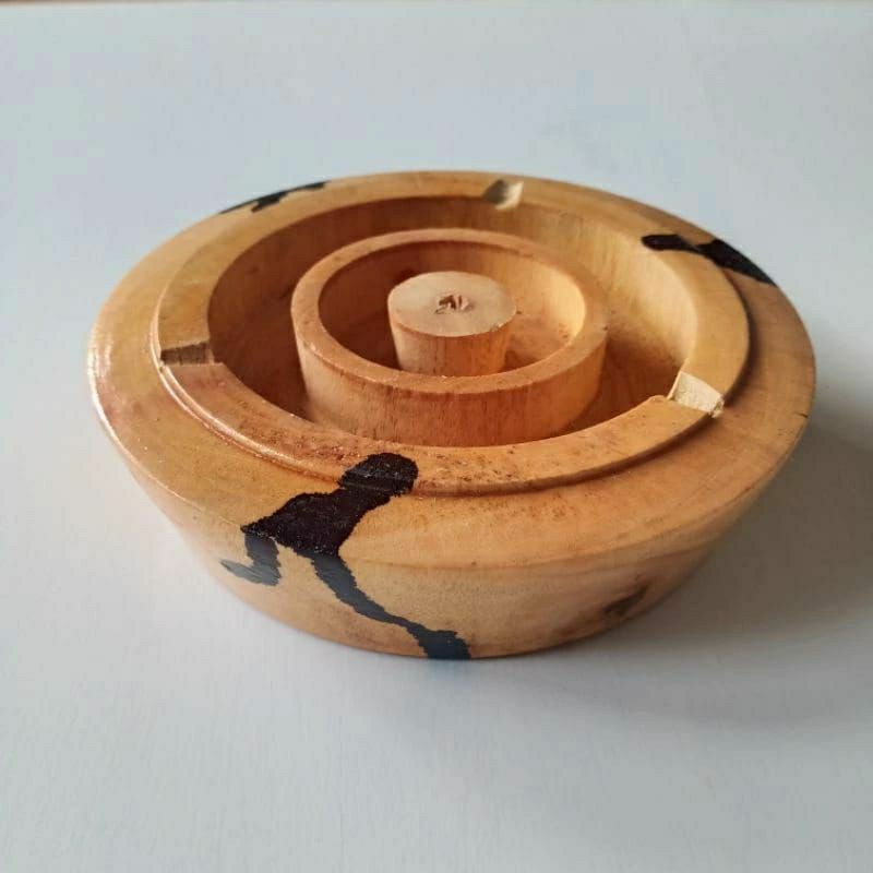 ASBAK KAYU BLONTENG / ASBAK LUCU UNIK / KERAJINAN ASBAK KAYU