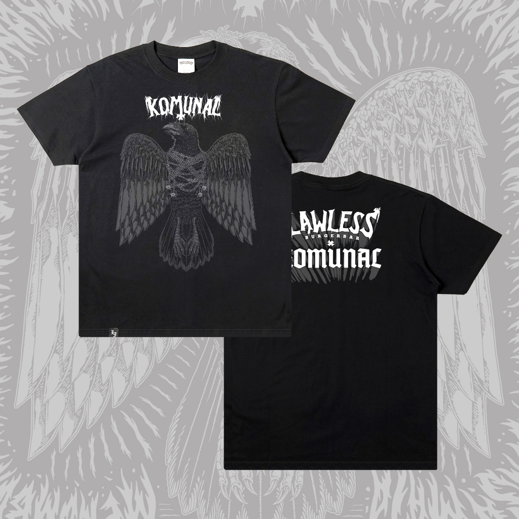 Lawless Burgerbar X Komunal - Gemuruh Tshirt - Black