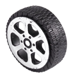 Roda Plastik Diameter 2mm Untuk Mainan Mobil Truk El 20mm X