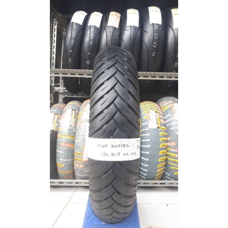 Ban MRF Zapper 120.80.18 Ban Ring 18 Ban COPOTAN ORIGINAL Motor Harian Royal Enfield Scorpio Motor C