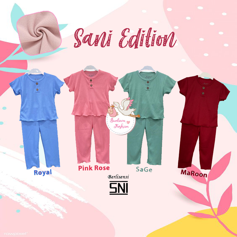 SETELAN ANAK CEWEK RUFFLE KNIT// SETELAN ANAK CEWEK KELFI