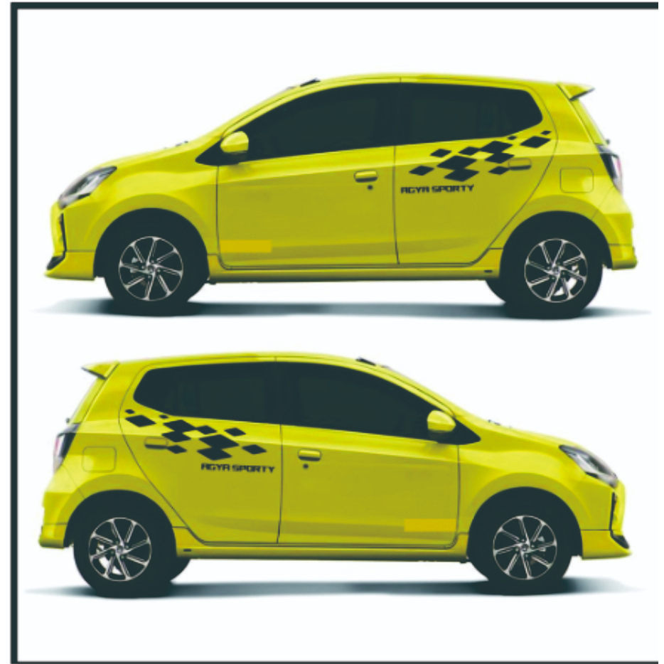 STIKER AGYA TRD SPORT BISA UNTUK SEMUA MOBIL