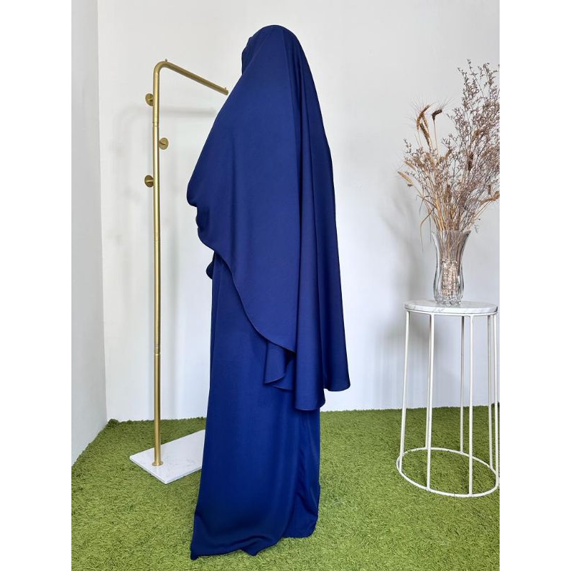 LIANA abaya set Navy (Abaya + Khimar)