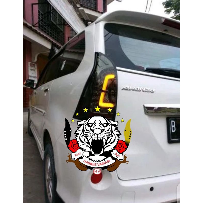 Custom Lampu Stoplamp Avanza Xenia Led 2012-2017 Mikha Smoke