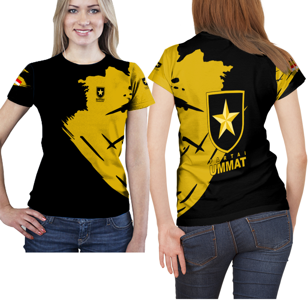 Jual Baju Kaos Wanita Partai Ummat Pilpres Pemilu 2024 Fullprint