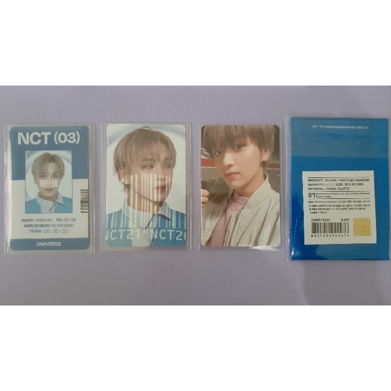 Photocard Haechan NCT 2021 - MD Universe Haechan Id Card + Photocard SET