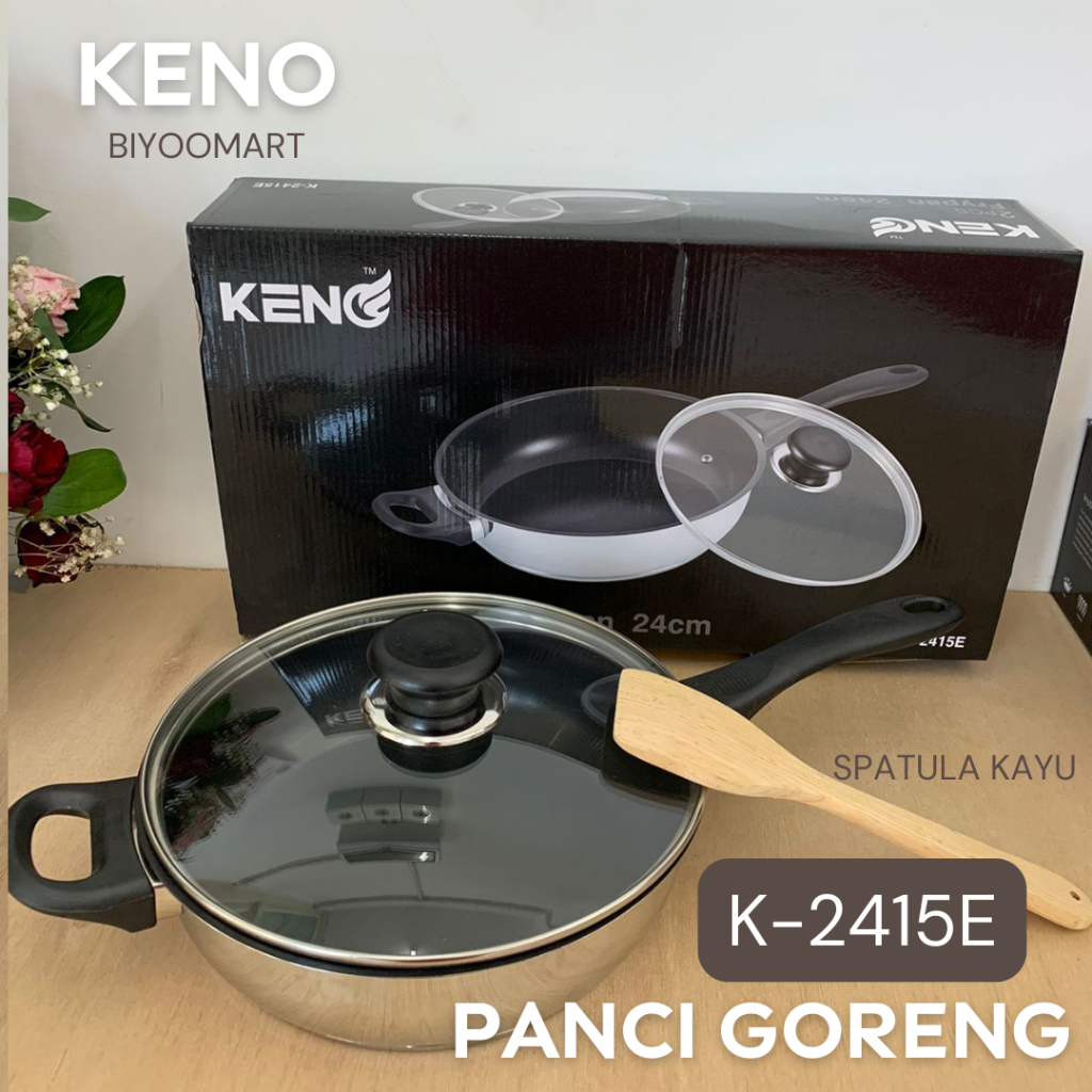 [BIYOOMART] Keno K-2415E Alat Penggorengan Keno Panci Goreng Stainless K2415E