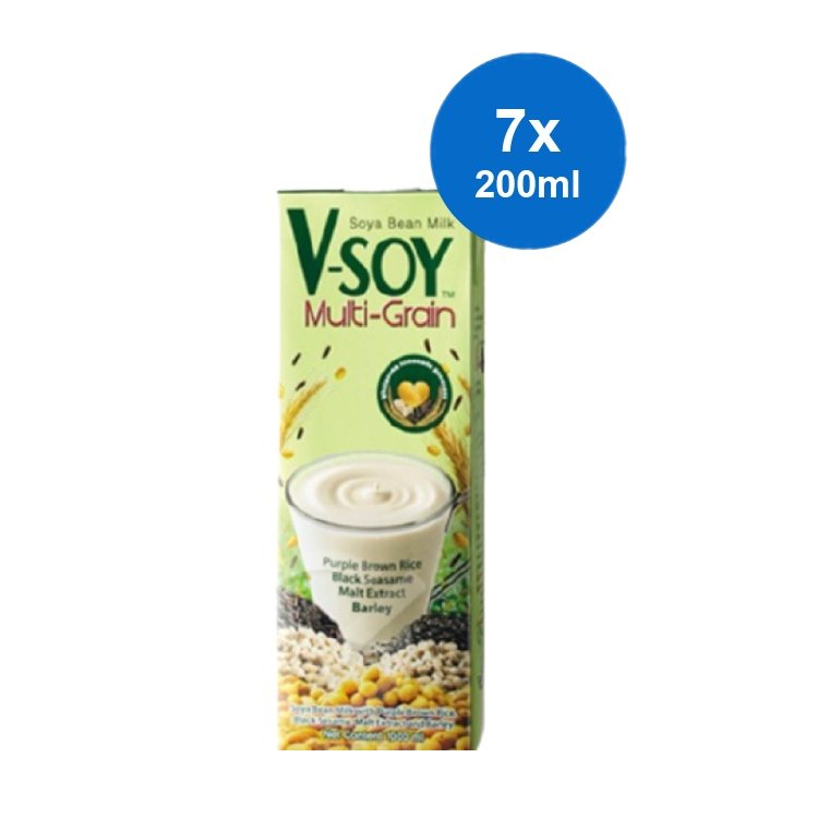 

V-Soy Multi Grain Soy Milk UHT 7 x 200ml