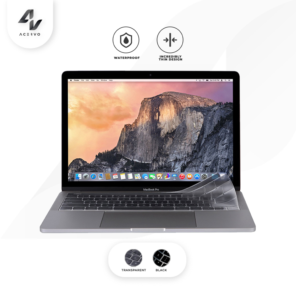 Silicone Keyboard Cover for MacBook Pelindung Keyboard Compatible for MacBook Pro 13” / MacBook Air 