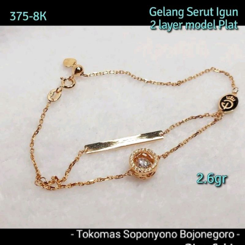 GELANG IGUN 2 LAYER KADAR 375-8K