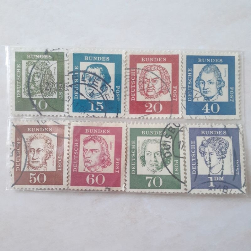 

Perangko Jerman Distinguished Tahun 1961-1964 set 8pcs