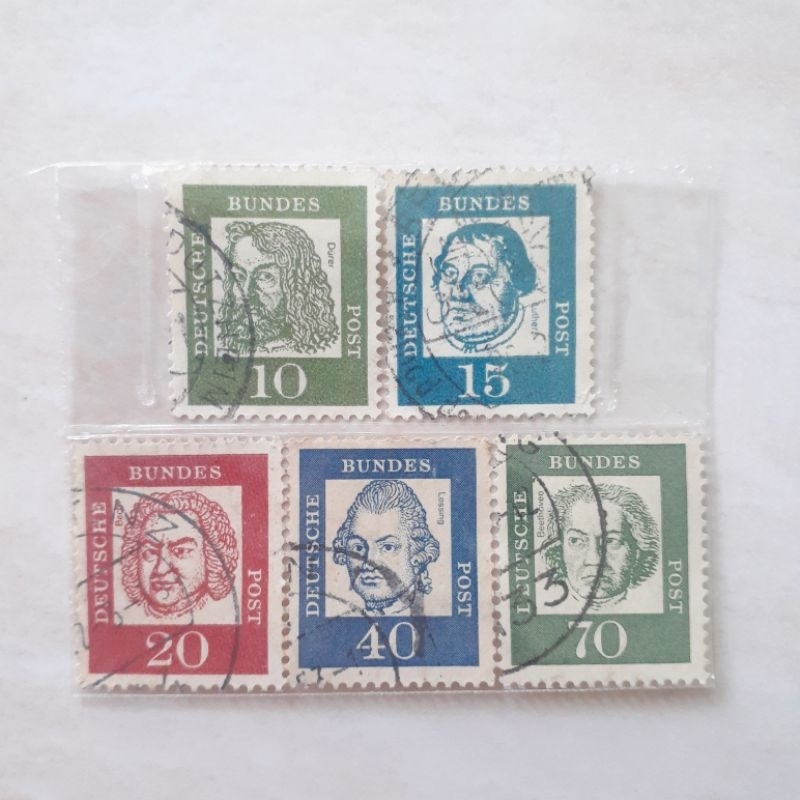 

Perangko Jerman Distinguished Tahun 1961-1964 set 5pcs