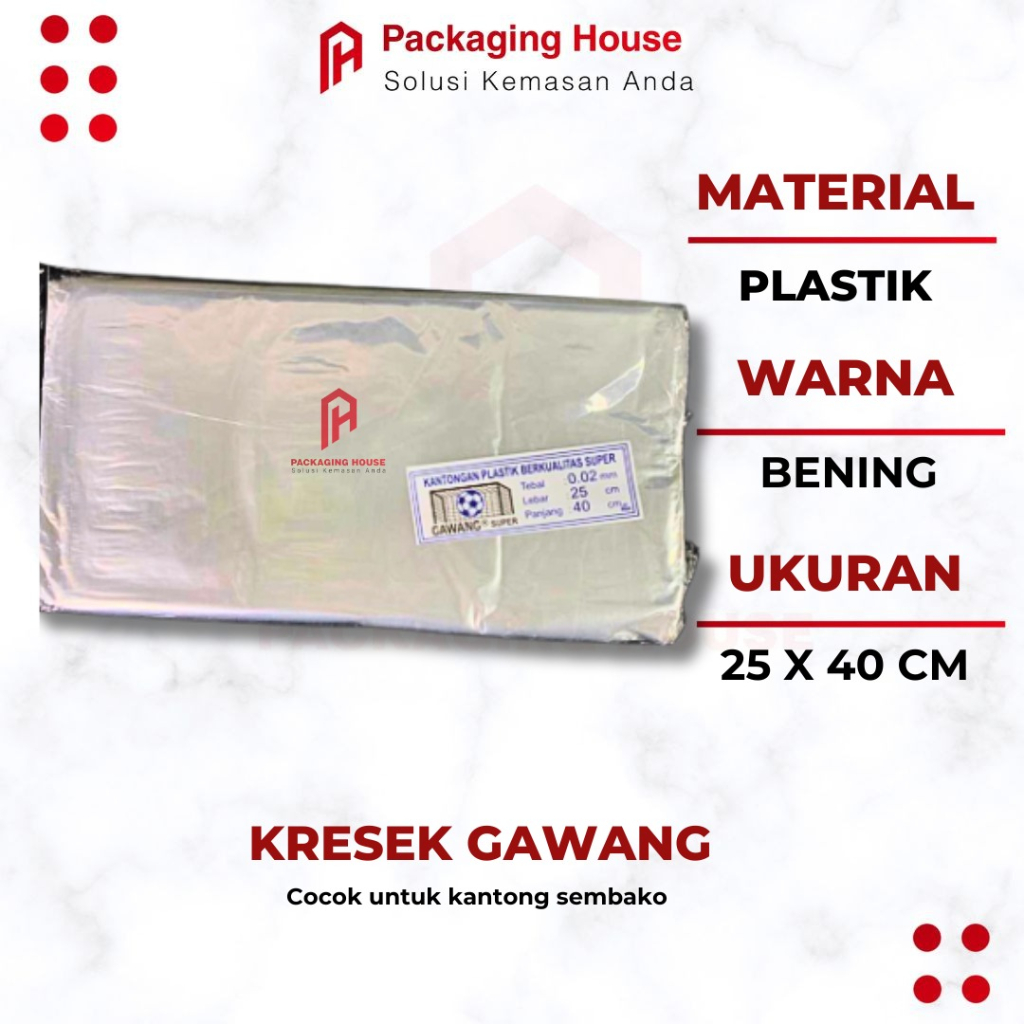 PLASTIK PP GAWANG 25x40 | PLASTIK GAWANG