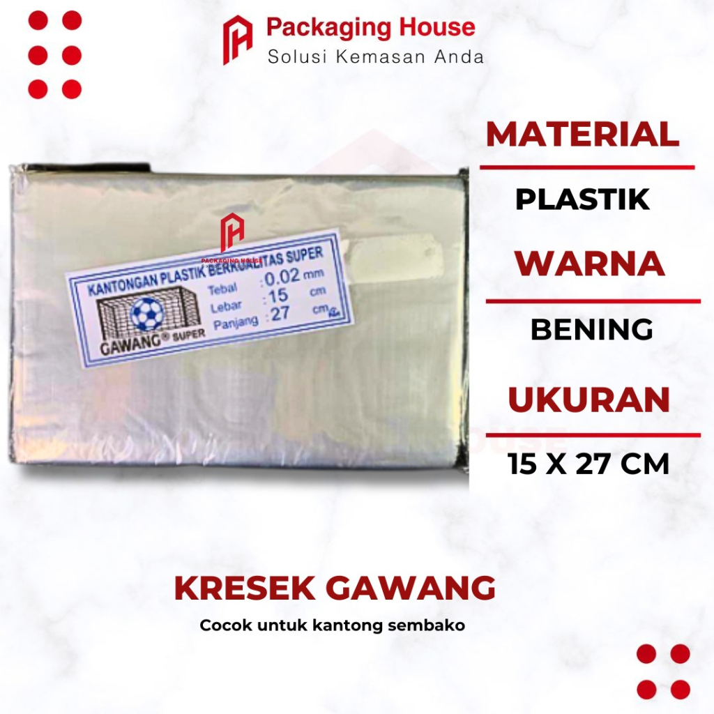 PLASTIK PP GAWANG 15x27 | PLASTIK GAWANG