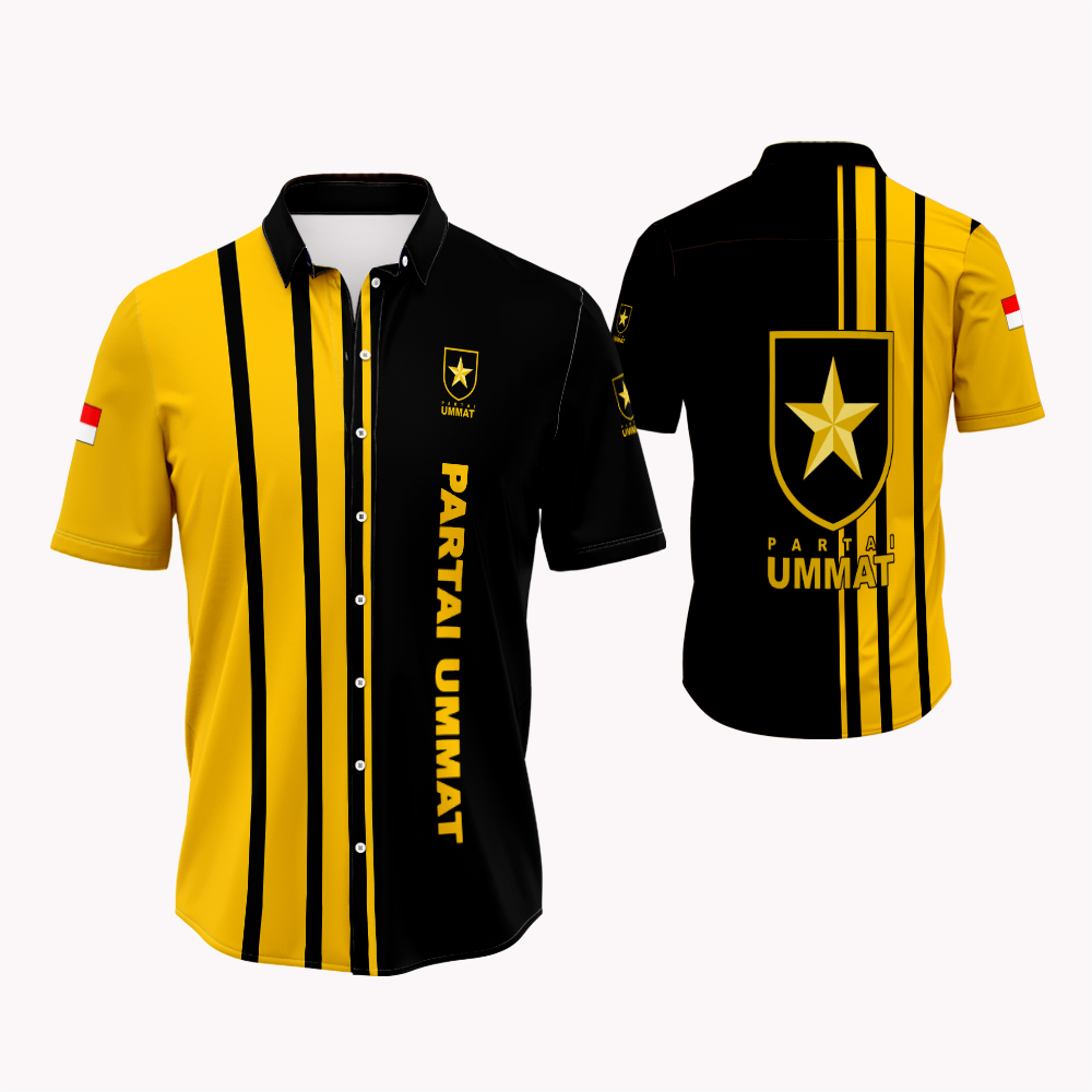 Jual Baju Kemeja Pria Partai Ummat Pilpres Pemilu 2024 Fullprint