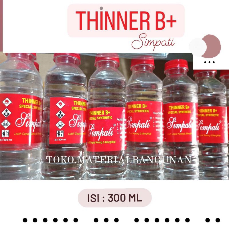 

THINNER BOTOL SIMPATI 300 ML TINER PENGENCER CAT MINYAK