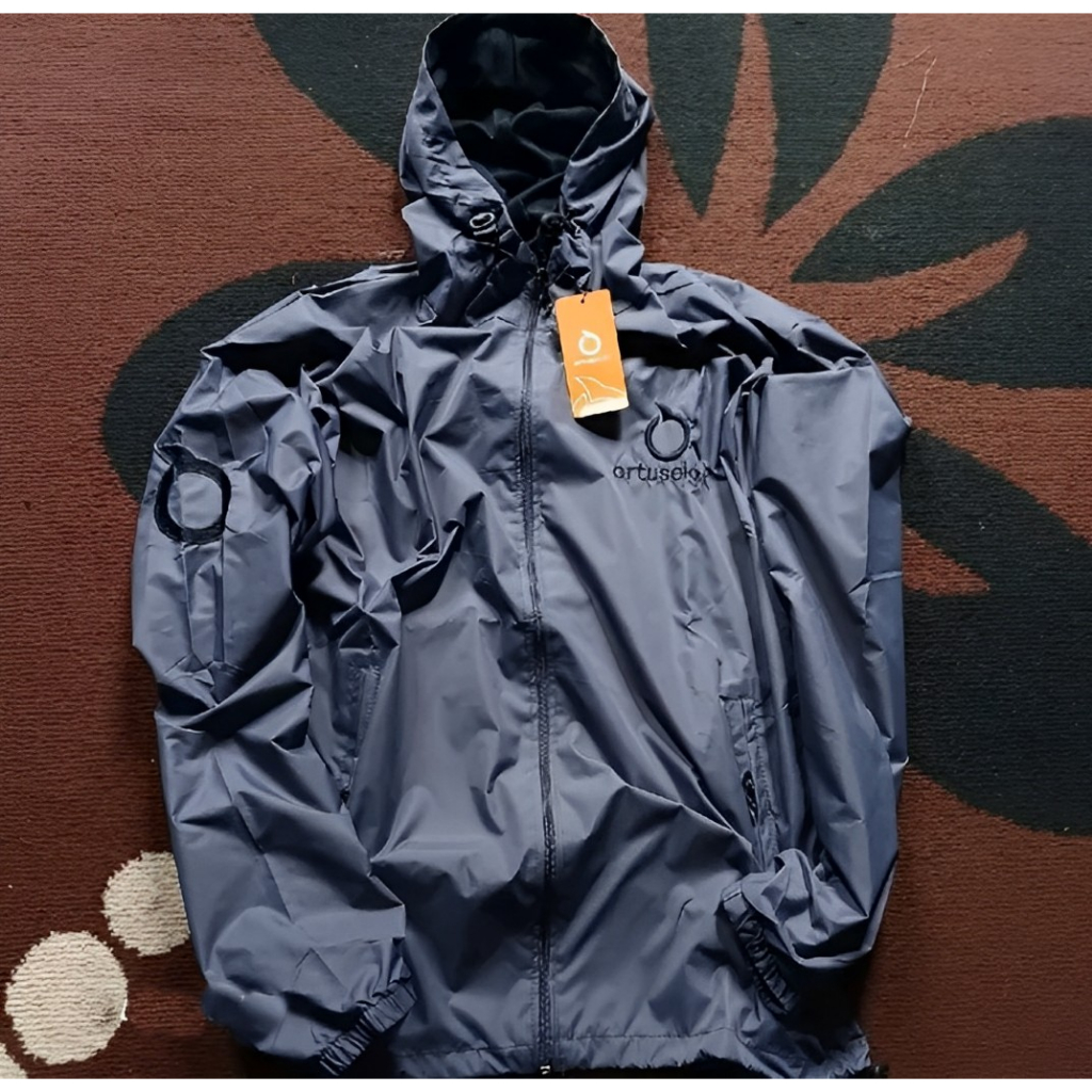 Jaket Parasit Cowok Lari Jacket Parasut Olahraga Jogging Ortuseight Running Joging Sport Tipis Pria 