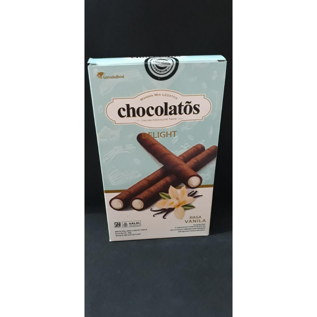 

CHOCOLATOS DELIGHT WAFER ROLL RASA VANILA 90G