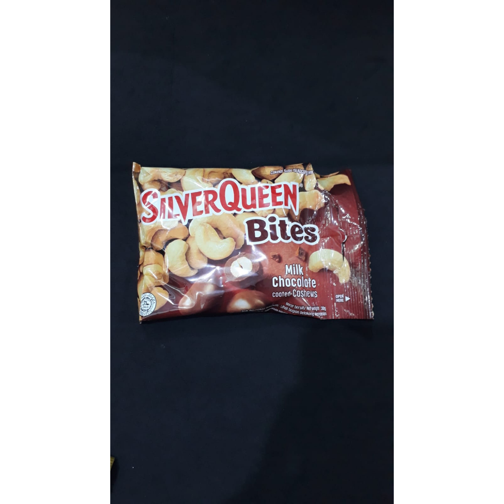 

SILVERQUEEN BITES MILK CHOCOLATE COOTED CASHEWS 30GR