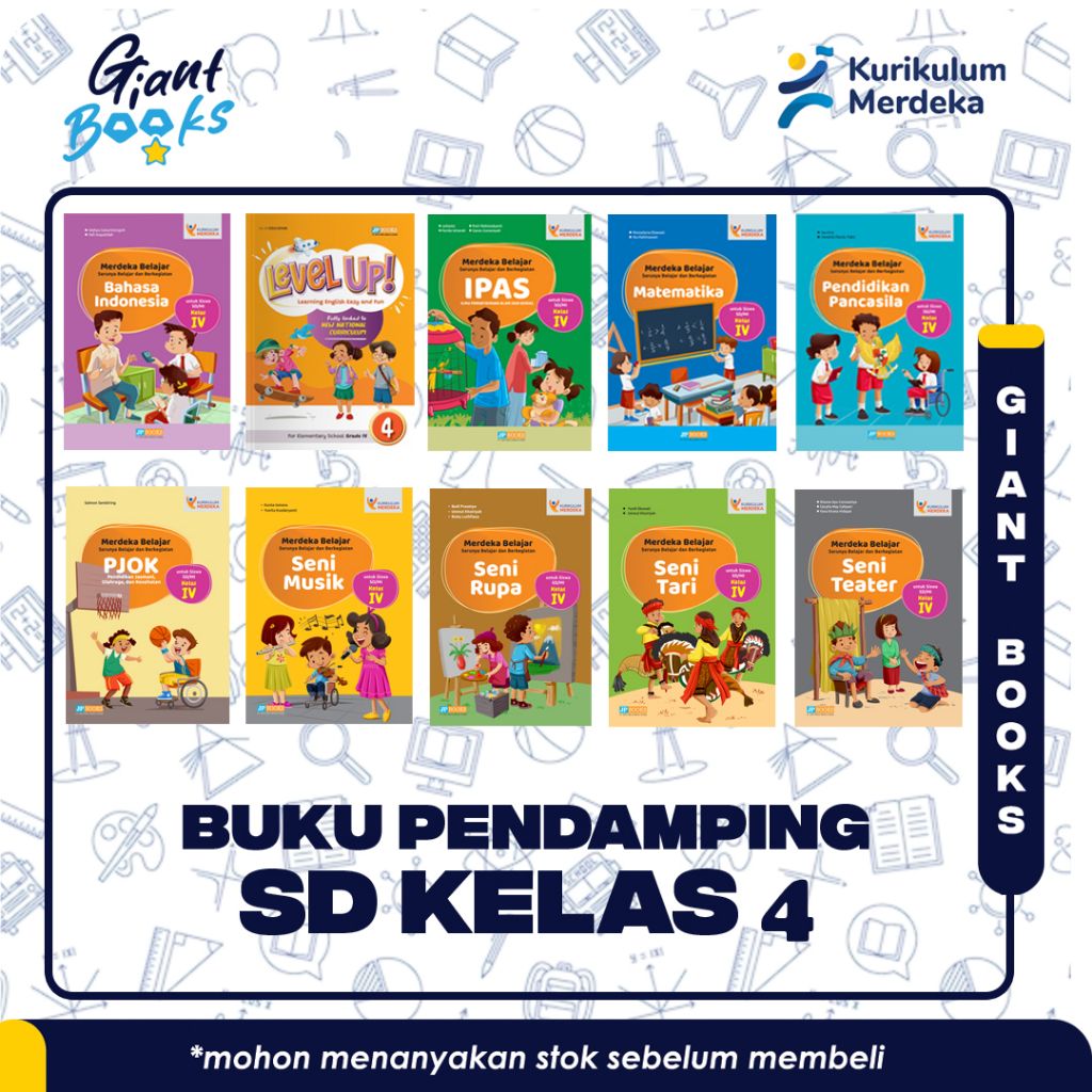 GIANT BOOKS - Buku Siswa Pendamping Sekolah JP Books Kurmer SD Kelas 4 - Kurikulum Merdeka