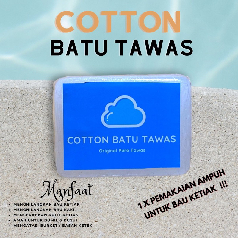 Cotton Batu tawas ampuh untuk bau ketiak