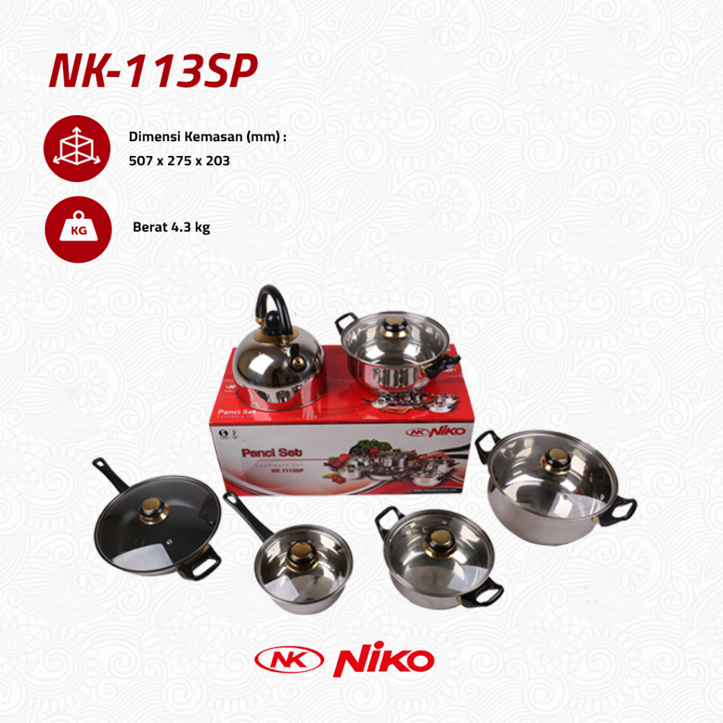Panci Set NIKO 1113SP
