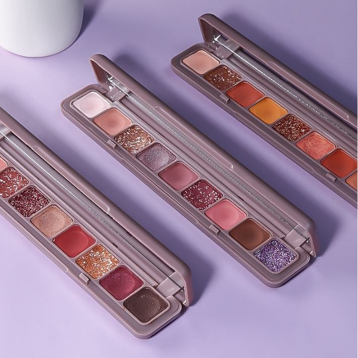 LAMEILA 3600 EYESHADOW PALETTE 9 WARNA MATTE AND GLITTER ~ AN