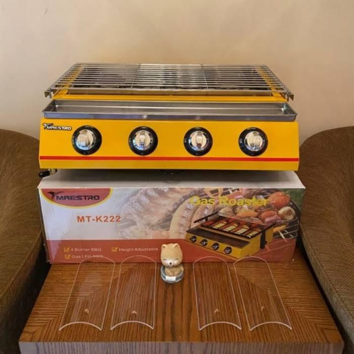 Kompor maestro / omicko / Q2 4 tungku / kompor panggangan sosis / bakso bakar / kompor gas viral