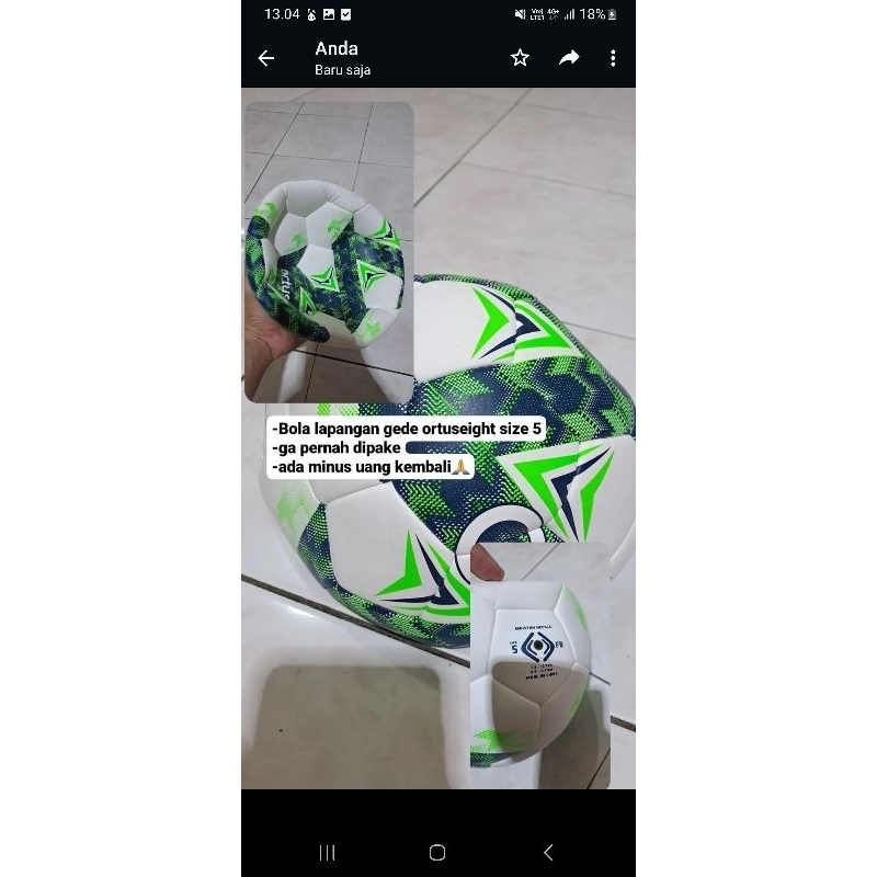 bola ortuseight size 5