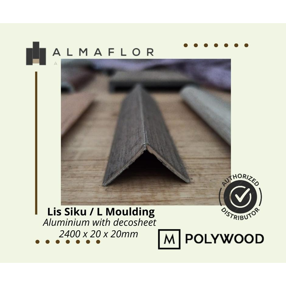 Almaflor Lis Siku / L Moulding (Aksesoris Untuk Almaflor Vinyl / SPC)
