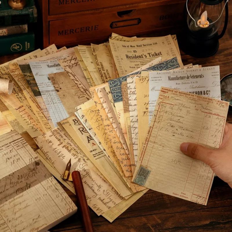 

(DSP) - 10PCS DECO PAPER/ VINTAGE DECORATION PAPER