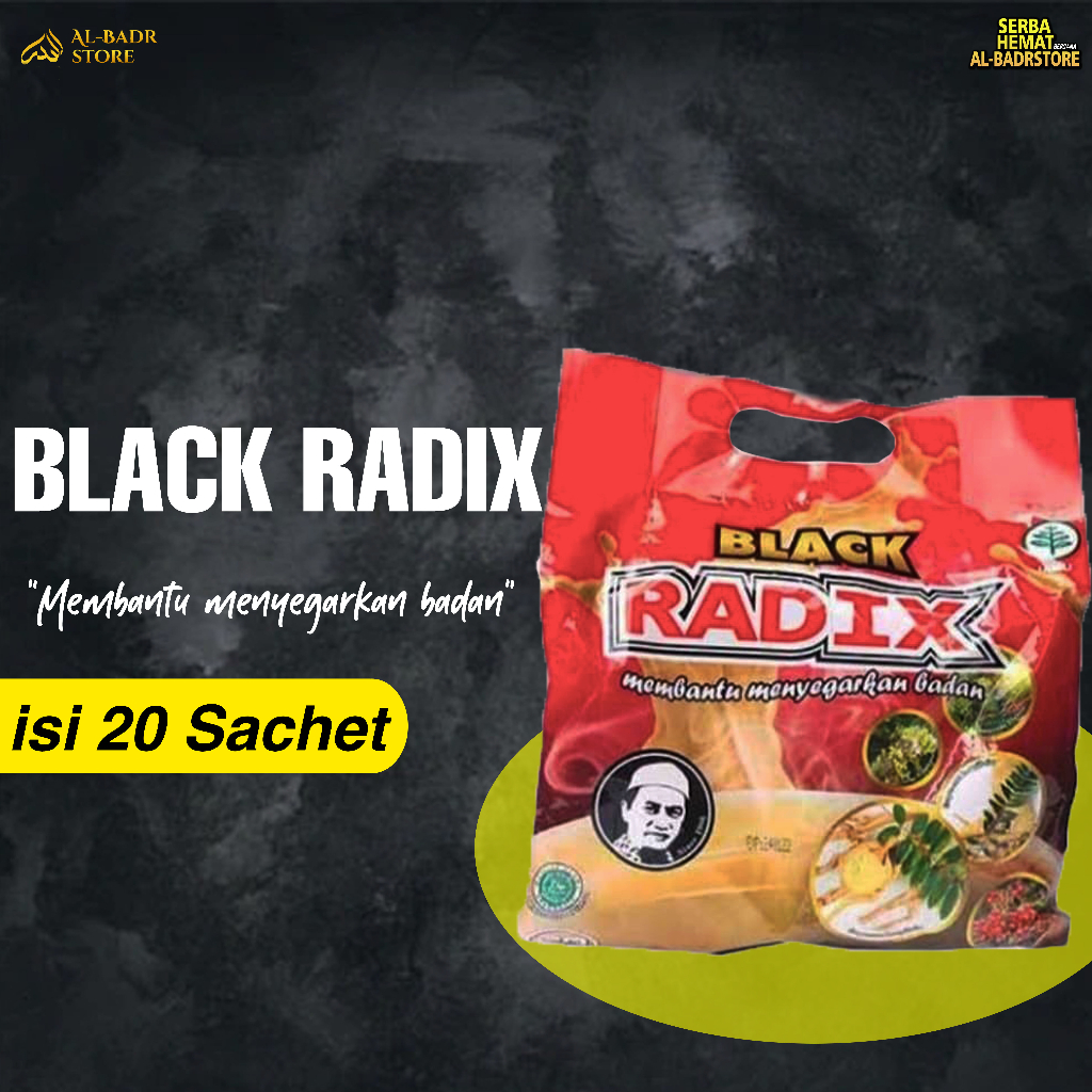 

KOPI BLACK RADIX // RADIX PAK HAJI isi 20 Sachet
