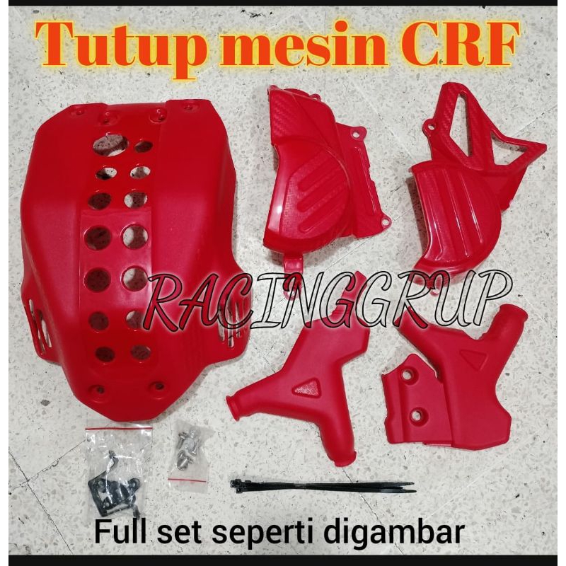 ￼1 SET FULL TUTUP MESIN SET CRF150/ENGINE GUARD CRF150/TUTUP MESIN CRF SRX/ TUTUP MESIN HONDA CRF 15