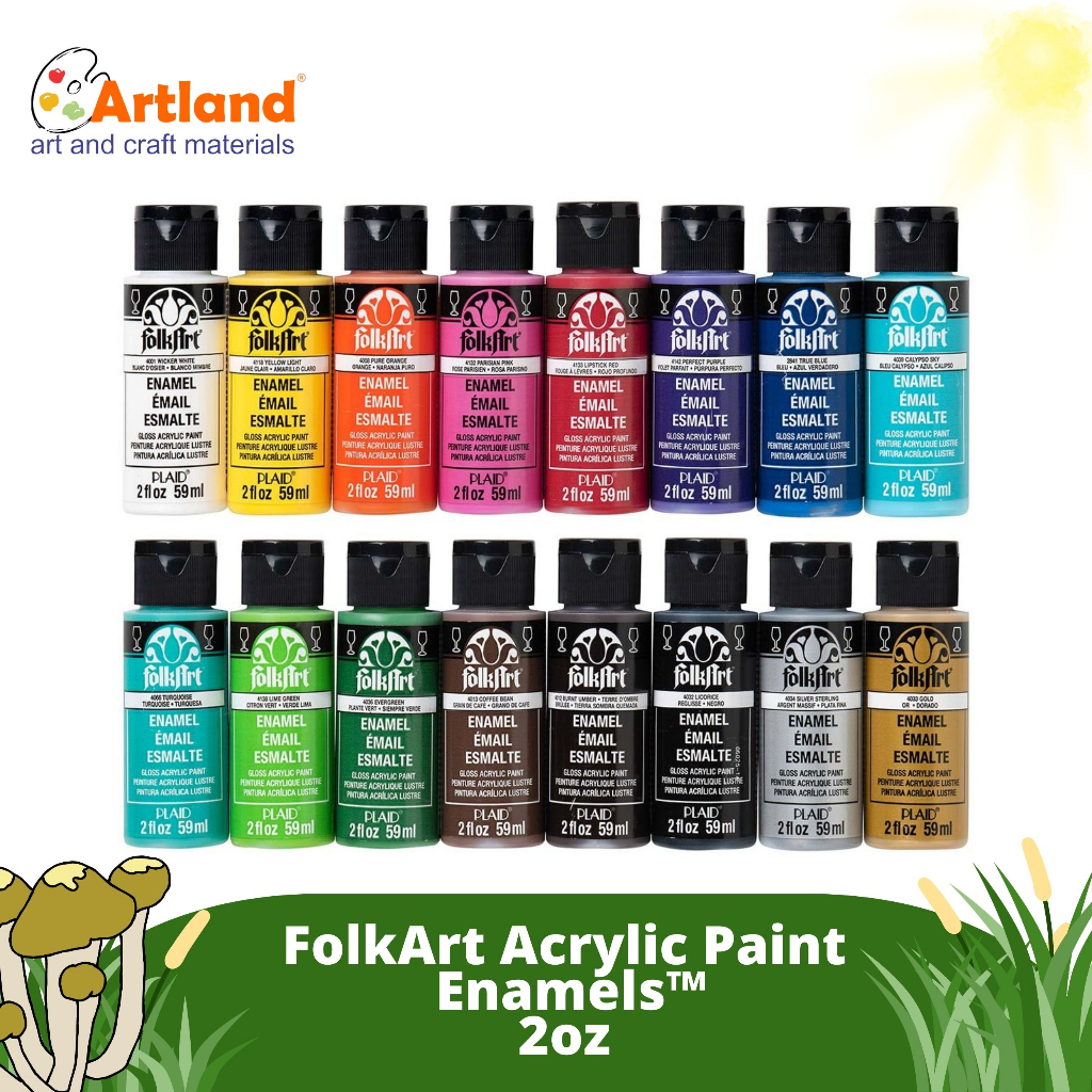 

FolkArt Acrylic Paint 2oz | Enamels (1/2)