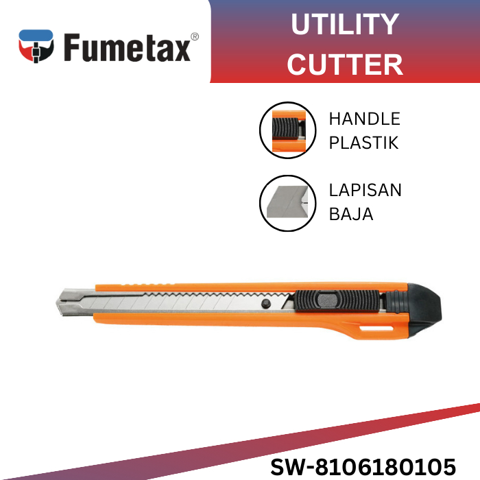 

FUMETAX Pisau cutter pisau pemotong pisau cutter dorong
