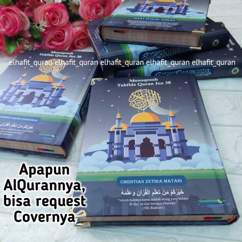 AlQuran Custom Versi Masjid/ AlQuran Custom Nama/ AlQuran Nama/ Giftbox Wisuda/ Hampers AlQuran Cust