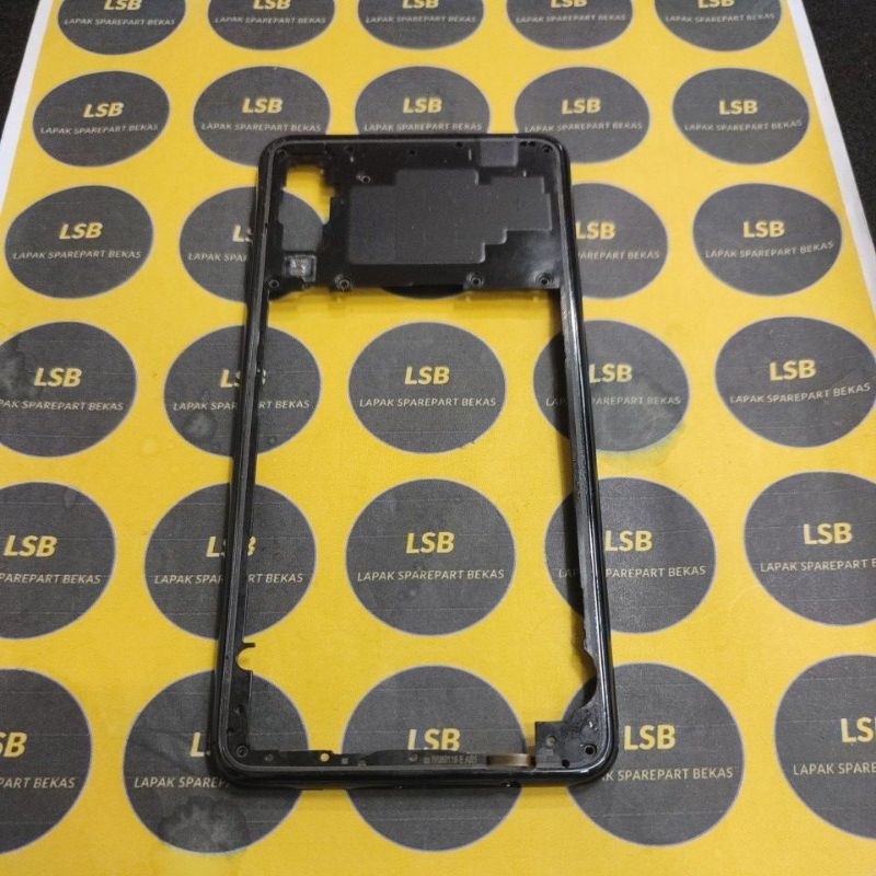 REAR ASSY MIDDLE FRAME SAMSUNG A7 2017 A750 BLACK ORIGINAL BEKAS